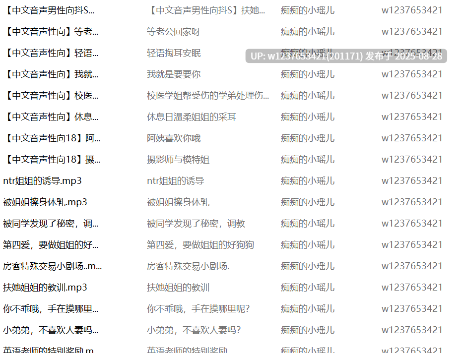 痴痴的小瑶儿中文音声合集【296M】