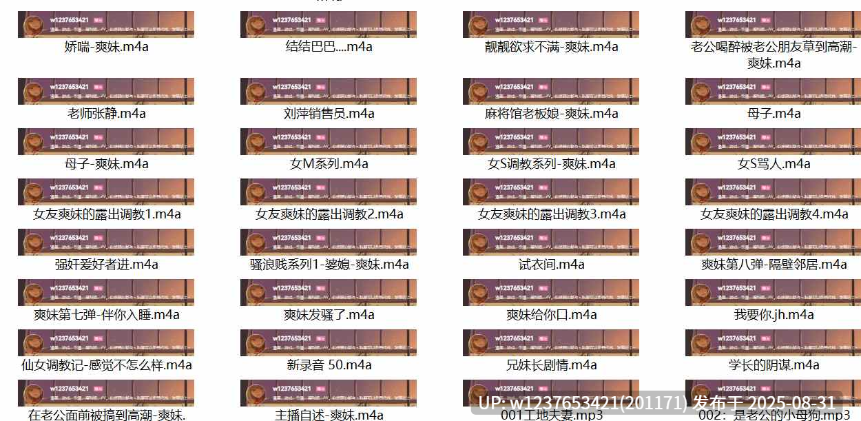 爽妹中文音声合集【5.96G】