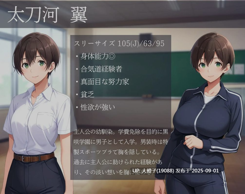 [日式SLG中文PC] メスバレNTR男子寮 ～男子校に入学した男装女子～ 女子宿舍NTR男校 ～男校入学的女扮男装女生～ Ver1.02 [767M]-第4张图片-萌站