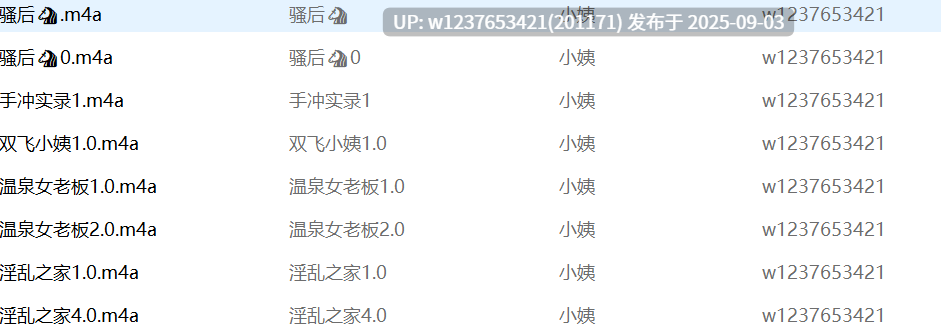 推特小姨中文音声合集【193M】