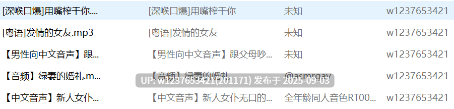 未分类中文音声合集【1G】