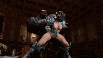 【3D动画/Horny Beetle】 25.09月新作：艾玛 性感金发御姐黑色巨根侵犯中出 [840M]-第4张图片-萌站