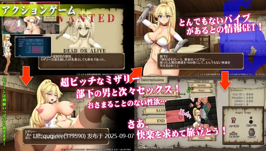 【精品ACT/官中/动态/战斗H/PC】女盗賊ミザリー-第4张图片-萌站