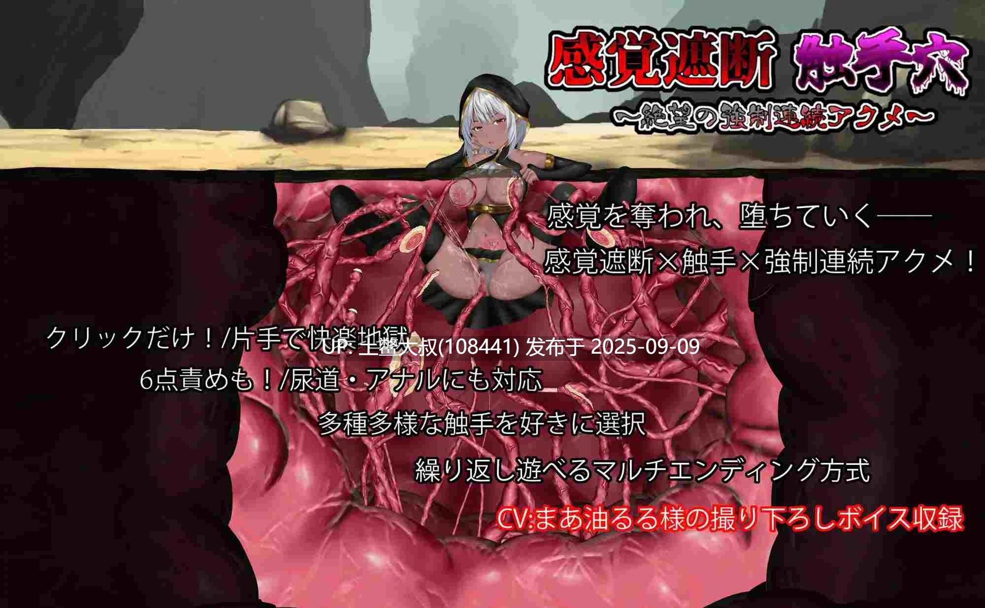 【2D日式互动SLG 全动态 AI汉化工具】感覚遮断触手穴 ～絶望の強○連続アクメ～ [RJ01413008] [buntaworkshop]