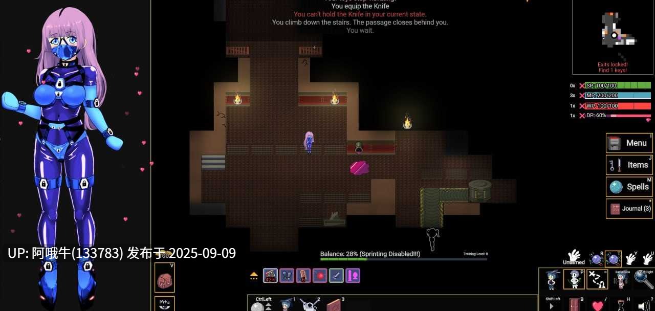 【RPG/中文/2D/步兵】 变态地牢 Kinky Dungeon Ver5.4.51 官方中文步兵版 [400M更新]【序号3517】