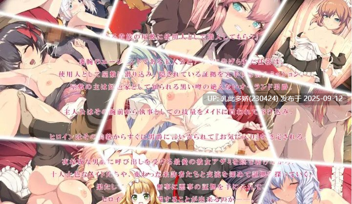 9[RPG-PC] [精品RPG汉化NTR]间谍任务～她是贵族的女仆～挂载AI汉化版+CG存档[CV][3.2G]-第3张图片-萌站