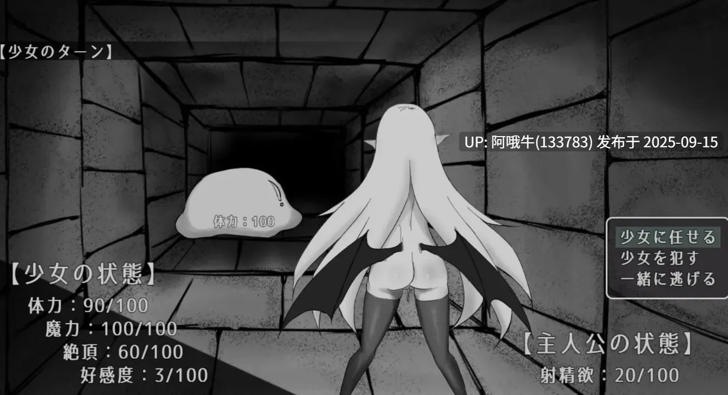 【日式/RPG/机翻/黑白色/萌站内植】 魔力补给要靠米青液魔力補給は精液で  ver1.0.0  [750M新作]-第2张图片-萌站