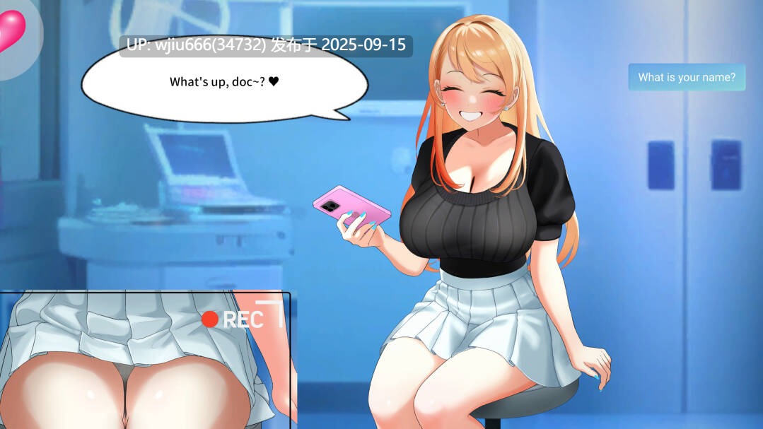 【SLG/官中】与金发大学辣妹的心跳体检！/ Health Check with the Blonde College Babe!