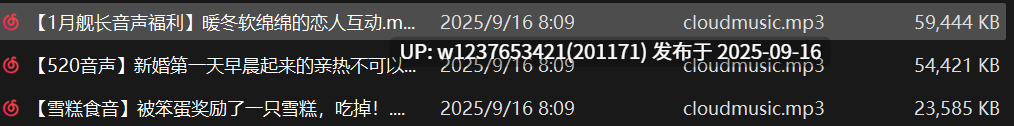 B站五月织姬中文音声小合集+舰长福利【2.07G】-第3张图片-萌站