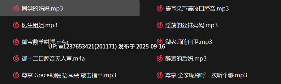 井上鸢御中文音声合集+更新【1.95G】-第2张图片-萌站
