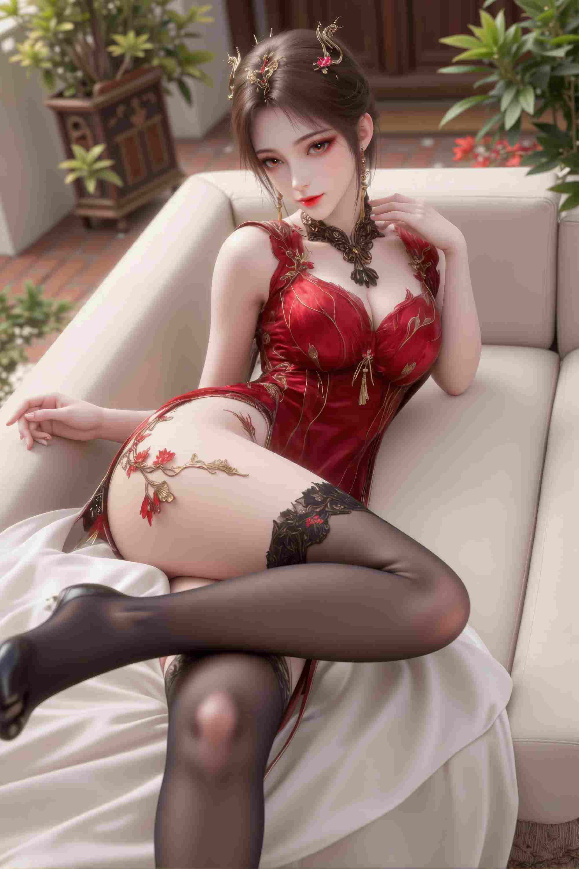 【AI图包】[高清唯美]凤冠火灵儿56p素【度盘/56p/563M】