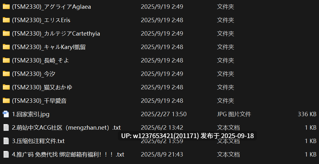 【TSM2330】同人AI图集 8期更新（详见简介目录）【344M】