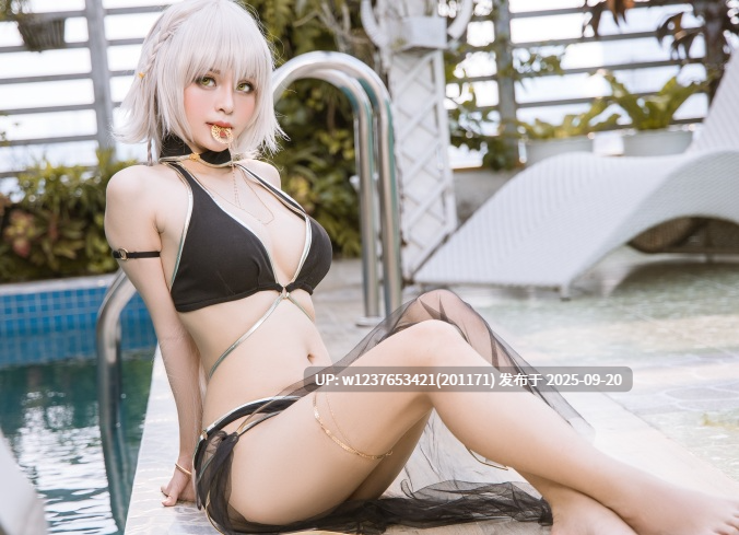Azami - NO.48 泳装黑贞 [15P-50MB]-第3张图片-萌站