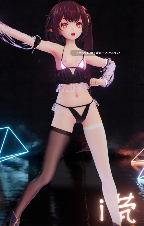 28.黑白双丝少女淫舞-第3张图片-萌站