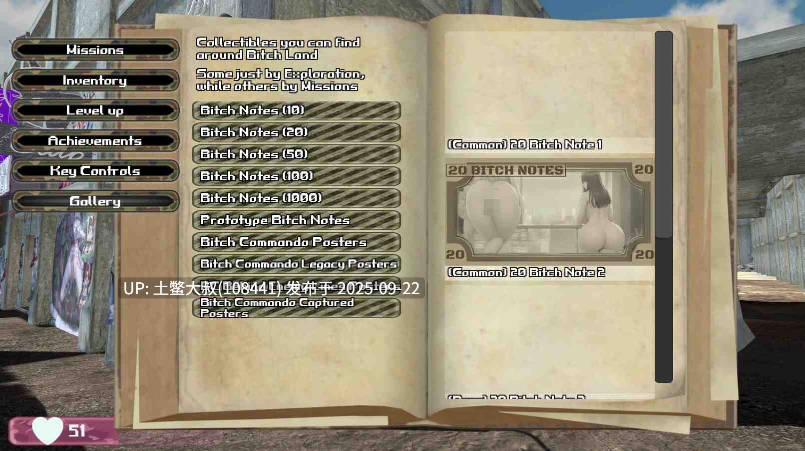 【3D开放世界类 可用机翻工具】婊子土地 Bitch Land [Build 10.c]-第6张图片-萌站