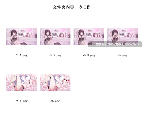 赞助图9月37.6G  Caばりあ Fukuro袋子 Torino すゃもり なかしよん なまひゆ ひみつ ぴろ瀬 ほうき星 ぽんにゅ みこ酢 りーふぱいザウルス カントク モミ兄弟 文件夹截图 最中かーる 睦月にゃふ 絆-Kizuna 緑風マルト 茶乃ひより 萩-第7张图片-萌站