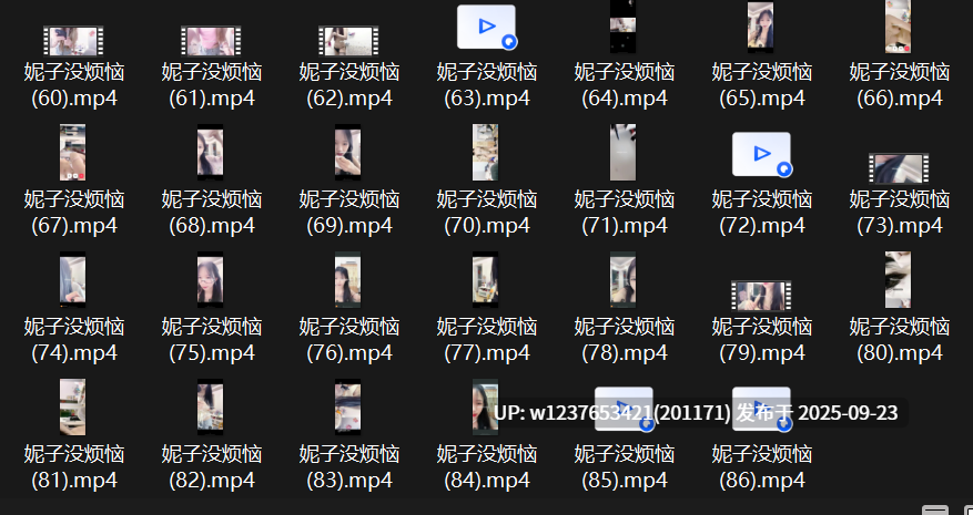 【妮子没烦恼】快手颜值嫩妹，技术舞蹈主播，露点节奏裸舞，定制情趣内衣骚舞，包含早期1V1裸聊视频【86V 9.89G】