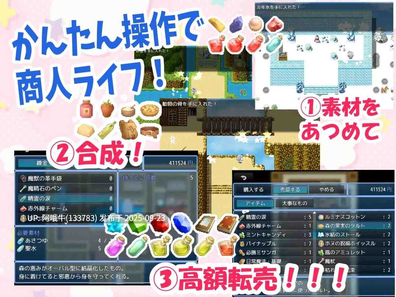 【日式/RPG/机翻/PC/萌站内植】 梣树加油Go！Go！商人生活1.03 トネリコのゴー！ゴー！商人ライフ 机翻版 [1.3G新作]【序号3733】-第3张图片-萌站