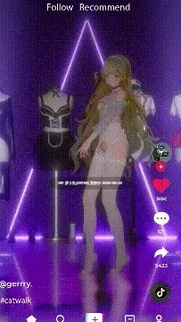 抖音风时装表演T台走秀