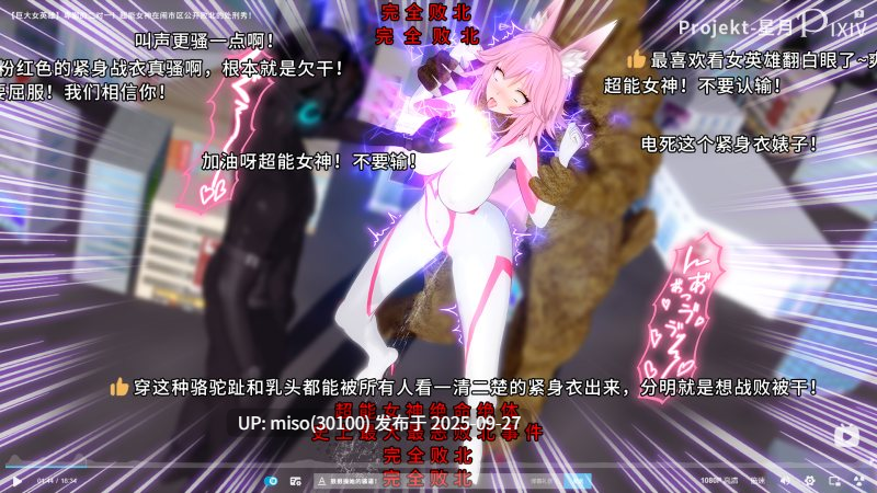 2【电击x窒息】巨大化城市战 Electric Shocks Giant Goddess