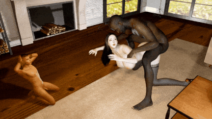 【3D 动画】3961.Vam-Busty 女士在她儿子面前与一名黑人男子打架（第 1 部分）[舟合3961]-第5张图片-萌站