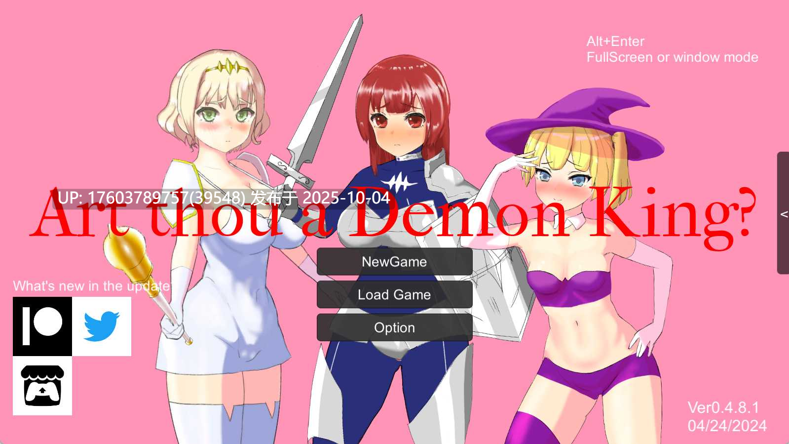 【超色情/全动态/无码/SLG/AVG/互动】ArtThouDemonKing 勇者冒险之：你TM是魔鬼吗？ 