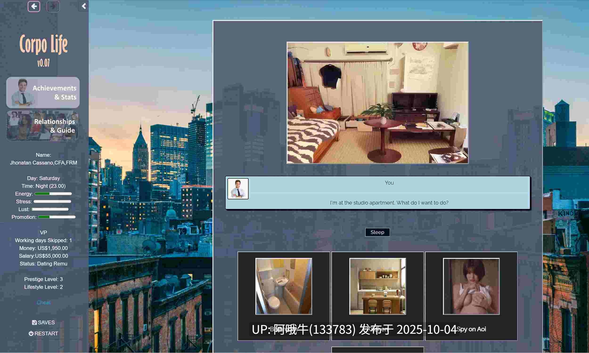 【html浏览器机翻/真人/大作/互动/汉化】公司生活 Corpo Life [v0.19] [CorpoLife_dev]【序号3894】-第3张图片-萌站
