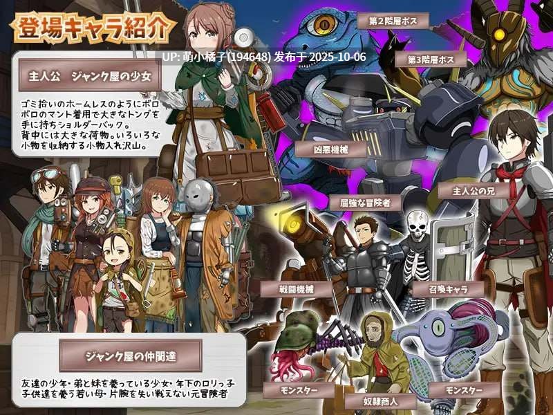 粉丝福利//PC/RPG#废品店的地下城拾荒 #ジャンク屋のダンジョン拾い AI汉化版【2025年10月05日0时 发售】