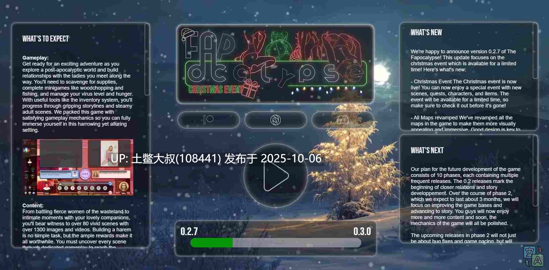 【真人欧美SLG html网页机翻】手淫末日 The Fapocalypse [v0.5.3b]-第3张图片-萌站