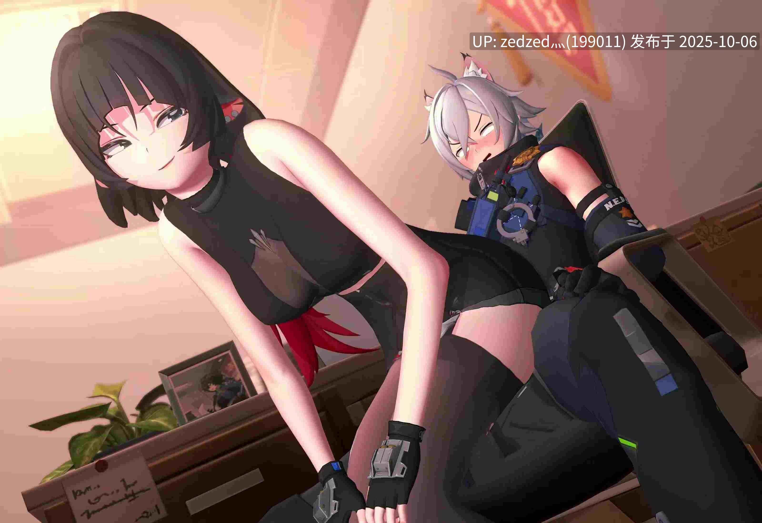 【无修/3d动画】绝区零 简 老鼠被猫炒了 7v-第3张图片-萌站