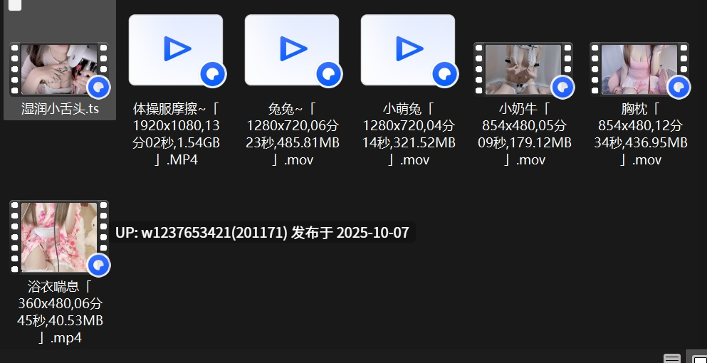 奶兮酱 - B站 ASMR UP主 提督付费 大合集【40部音频+50部视频-21G】-第3张图片-萌站
