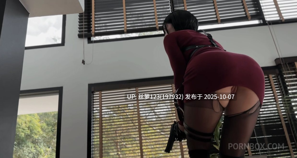 欧美Coser【Sweetiefox】Cosplay 生化危机 艾达王 上面是 黑丝自慰  下面是 深喉口交 后入