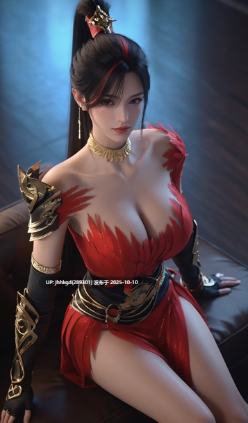 【图包】墨迹 神国之上-赵襄儿221p   襄儿穿衣服比脱光好看，这服装还是太权威了~（荤素）-第2张图片-萌站