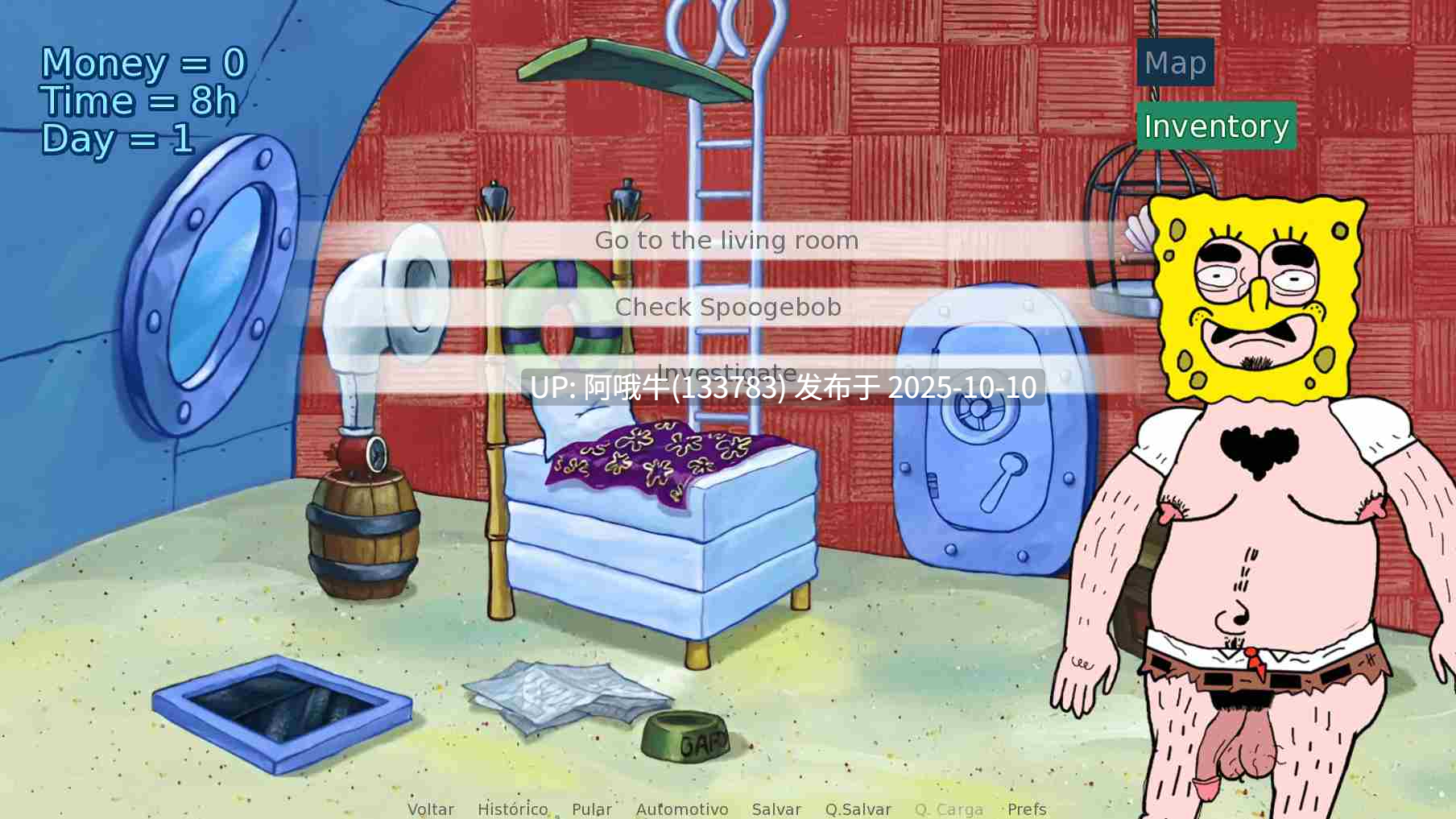 【2D/海绵宝宝同人/猎奇/PC机翻/安卓生肉】Spornbob： 深陷比基尼泳裤Spornbob Deep In Bikini Bottom [v0.0.9 Public] [FRAN】【803M】【序号4051】-第4张图片-萌站