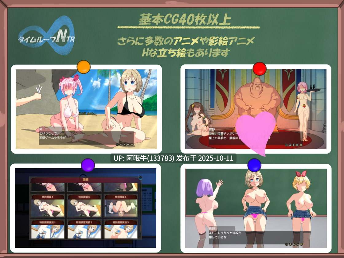 【日系/学院/SLG/互动/机翻】时间循环NTR Time Loop NTR [v1.40] [Kegani Laboratory][2.20G]【序号4111】