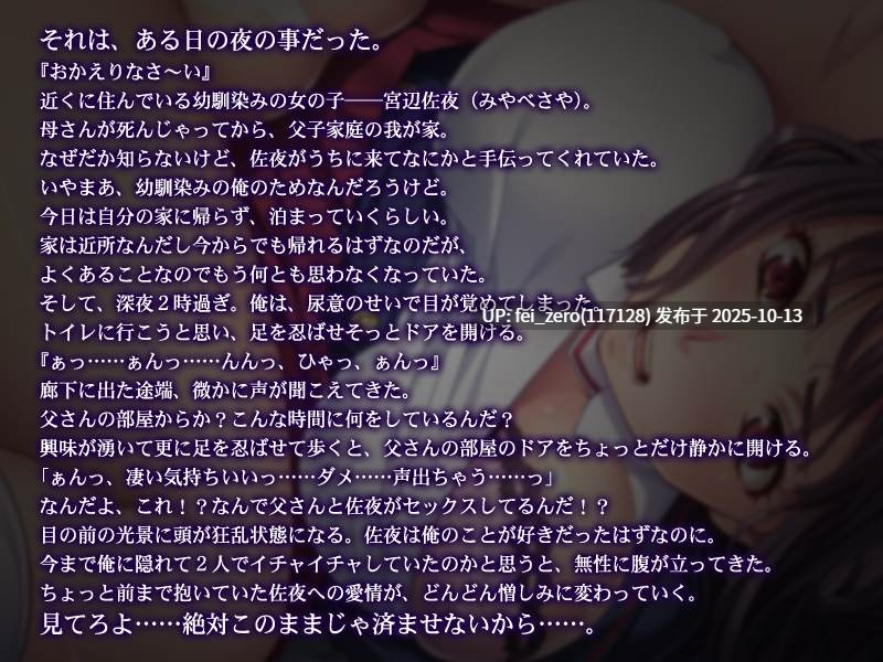 【PC/ADV/汉化】幼馴染みが父親とデキていた件について～おやじからの羞恥ネトリ調教～-第3张图片-萌站