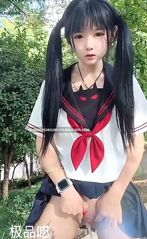 抖音极品超美少萝【呆呆/呓宝宝】穿着各种JK制服+过膝白丝【9v4p 450m】-第5张图片-萌站