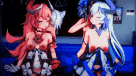 【2K/无修/无水印】新作-16.[时间停止]❤️萝莎莉娅x莉莉娅💙 蓝莓草莓姐妹盖饭~ Timestop Rozaliya x Liliya Honkai Impact 3rd原画内容同普清一样 2K 版 介意勿买-第12张图片-萌站