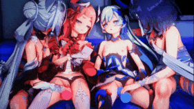 【2K/无修/无水印】新作-16.[时间停止]❤️萝莎莉娅x莉莉娅💙 蓝莓草莓姐妹盖饭~ Timestop Rozaliya x Liliya Honkai Impact 3rd原画内容同普清一样 2K 版 介意勿买-第16张图片-萌站