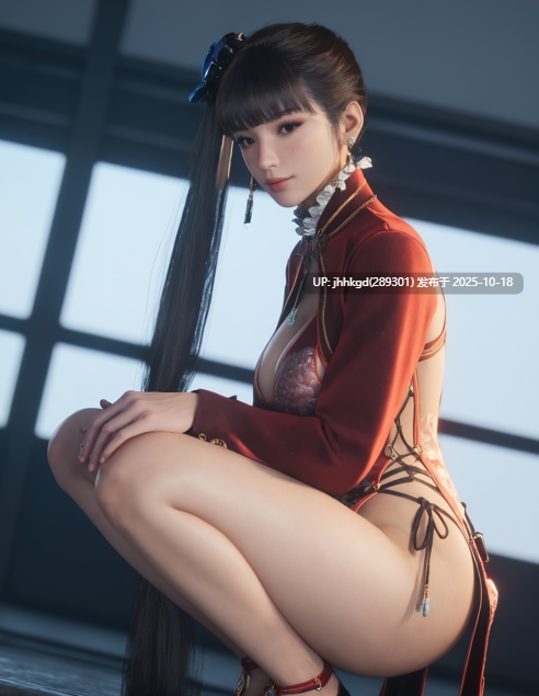  【图包】墨迹 剑星-伊芙 旗袍装225p    伊芙最涩的一套，即便后来mod满地开花也没有一套比得上这套的，完美展现出伊芙完美的身材曲线，涩而不腻，无敌！！！（荤素）-第3张图片-萌站