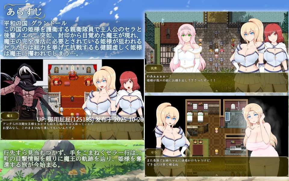 [日式RPG/新步兵] 塞拉&诺艾尔～被囚公主的去向～ セラ&ノエル～囚われしプリンセスの行方～ Ver3.00 润色AI汉化版+步兵补丁 [3.0G]