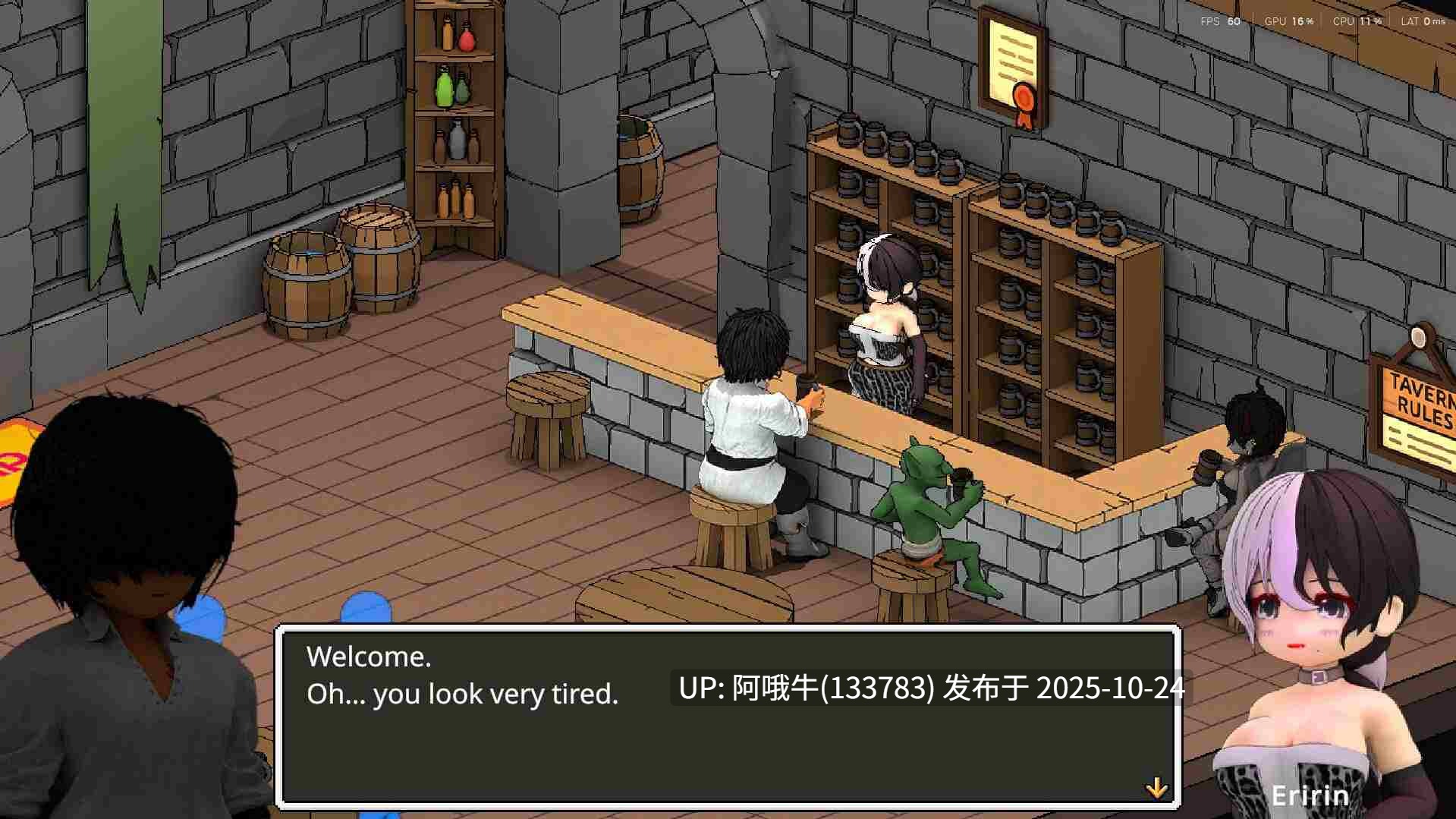 【经营/SLG/中文/3D】艾琳的酒馆~大家都在瞄准主人的OO？！ DL官方中文版 [1.4G新作全CV]【序号4368】