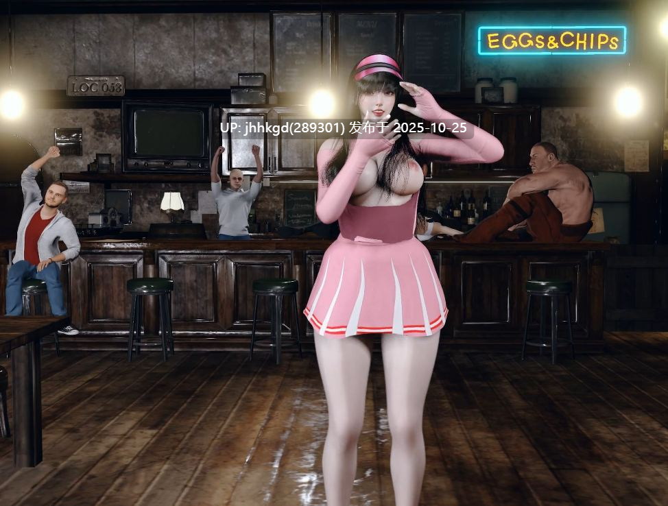 [3D/VAM/Arisananades]  粉衣烧鸡开局骚舞暖场，接着在众人围观之下被爆炒~（4k）[4.18G]-第4张图片-萌站