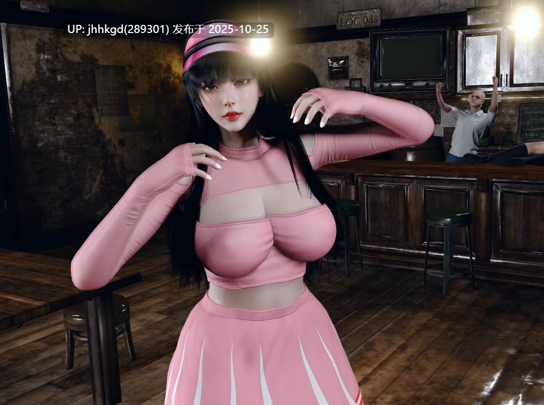 [3D/VAM/Arisananades]  粉衣烧鸡开局骚舞暖场，接着在众人围观之下被爆炒~（4k）[4.18G]-第6张图片-萌站