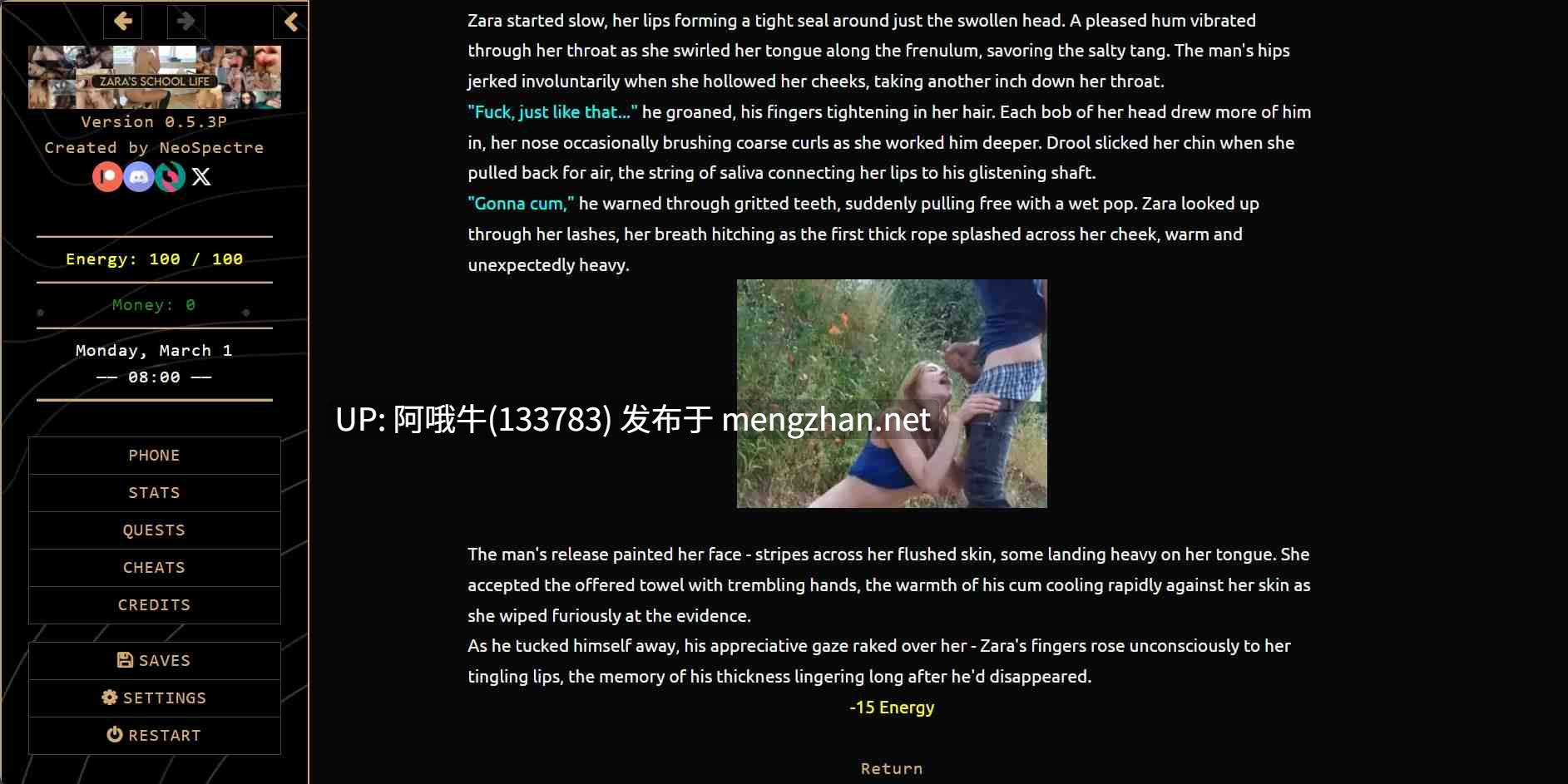 【真人/剧情/互动/PChtml浏览器机翻/安卓生肉/更新】扎拉的学校生活 Zara 的学校生活  Zara's School Life [v0.5.8] [NeoSpectre]【825M】【序号4412】-第10张图片-萌站