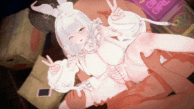 新作-💕光辉的白兔淫乱VIP服务💕 『光辉_光幻白兔迷情-HMS Illustrious_Light Illusion White Rabbit Enchantment-碧蓝航线-Azur Lane』-第3张图片-萌站