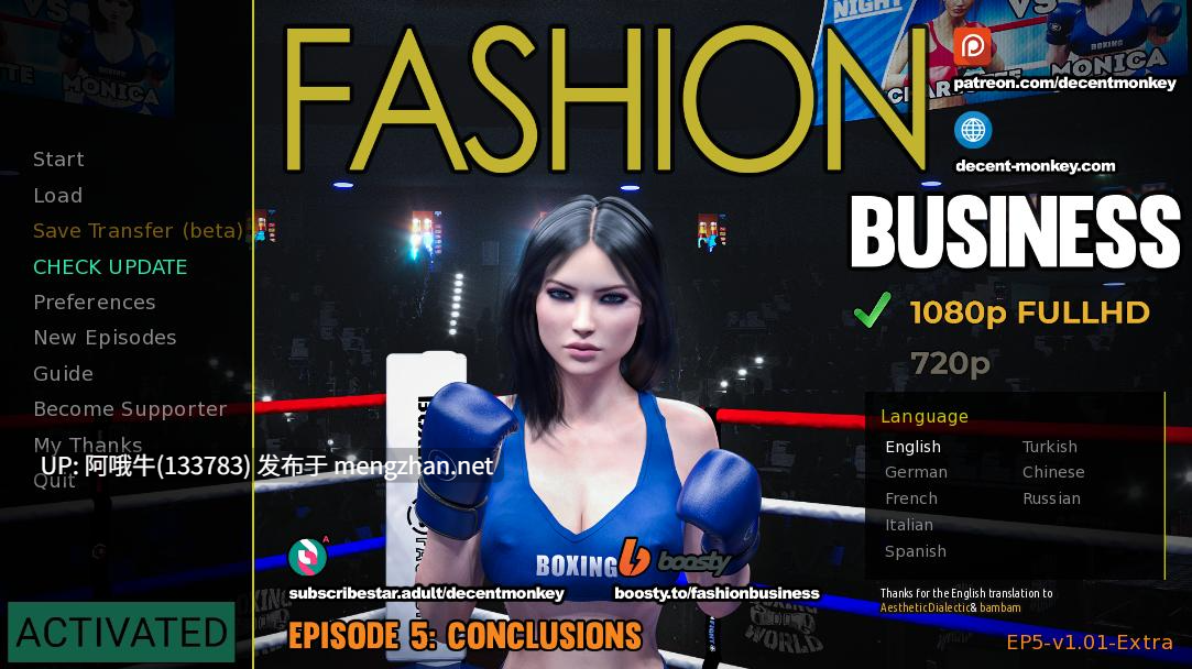 【3D/大作/互动/腐败/BDSM/SLGP/C机翻/安卓生肉】 Fashion Business [Ep.5 v1.01 Extra] [DecentMonkey][53G]【序号4466】