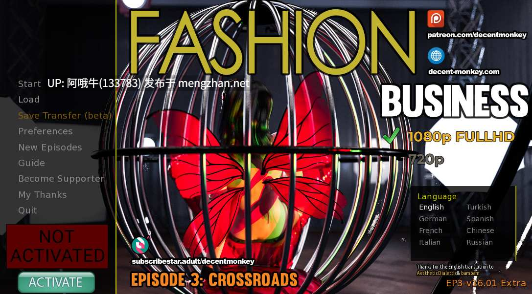 【3D/大作/互动/腐败/BDSM/SLGP/C机翻/安卓生肉】 Fashion Business [Ep.5 v1.01 Extra] [DecentMonkey][53G]【序号4466】-第4张图片-萌站
