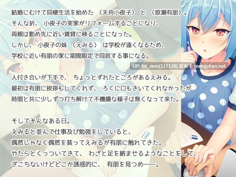 【PC/ADV/汉化】彼女の妹と秘密のステイホーム～内気娘が背徳寝取り！～-第3张图片-萌站