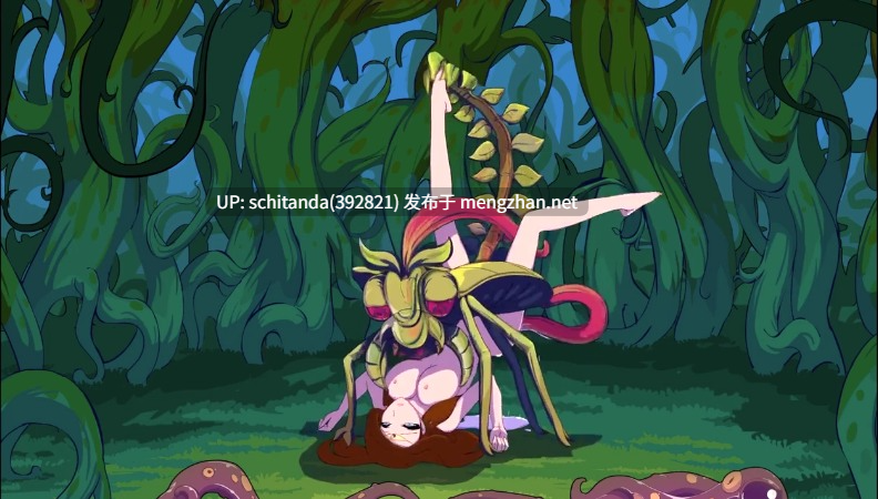 【2D/全动态/触手】[Tentacles Thrive 植物茁壮成长]游戏提取视频 AI补帧52分钟